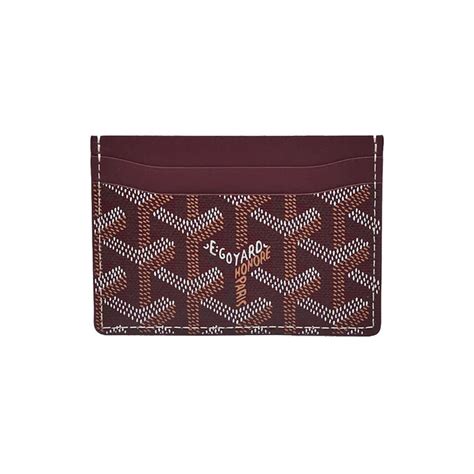 burgundy goyard card holder|Card holders .